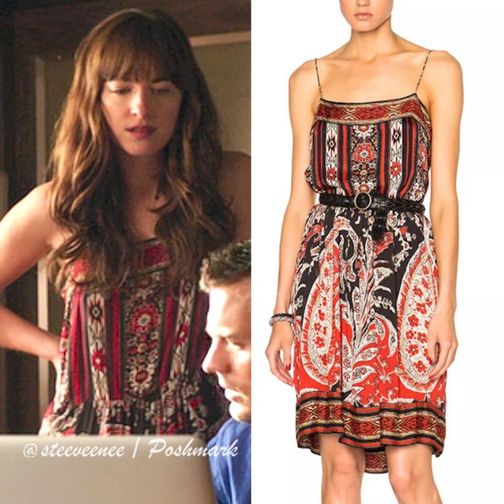 Isabel Marant Trani Dress ASO Anastasia Steele ALT Megan Fox & Jennifer Lawrence